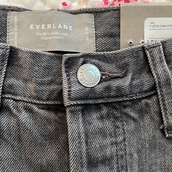 NWT Everlane 90’s Cheeky Jean in Grey sz 26 CROP - Picture 11 of 11
